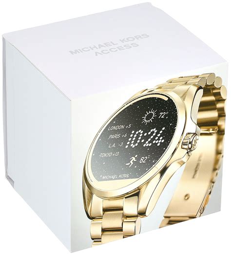 michael kors access touch screen gold bradshaw smartwatch|Michael Kors smart watch battery.